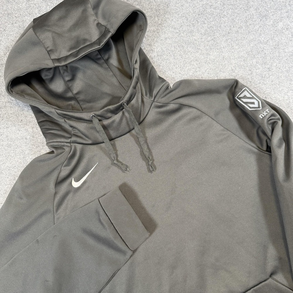 Nike Hoodie Mens Large Gray Dri-FIT NXT Pullover Fleece Sweatshirt 867302-060